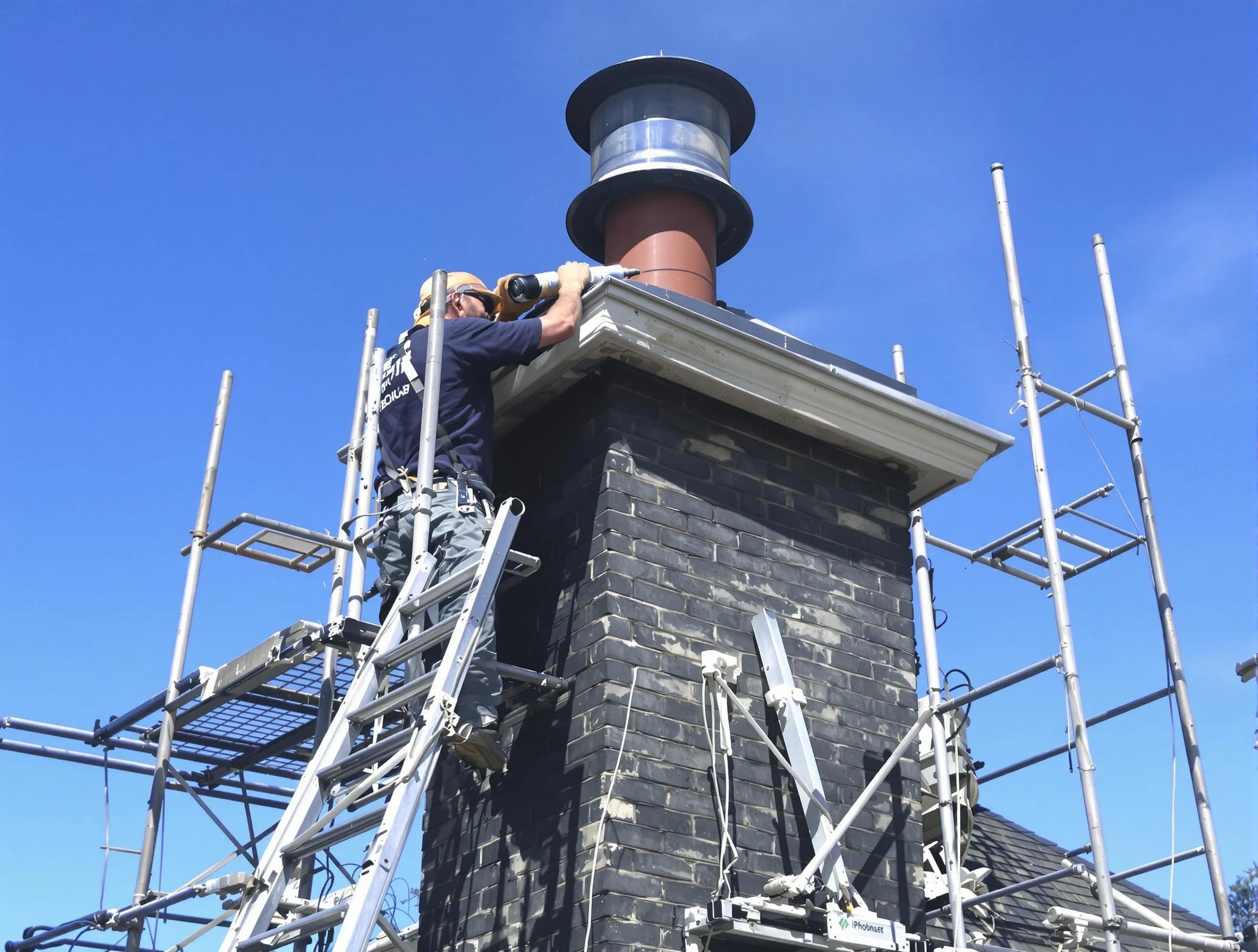 Sturdy chimney crown finished by Midlothian Chimney Sweep in Midlothian, VA