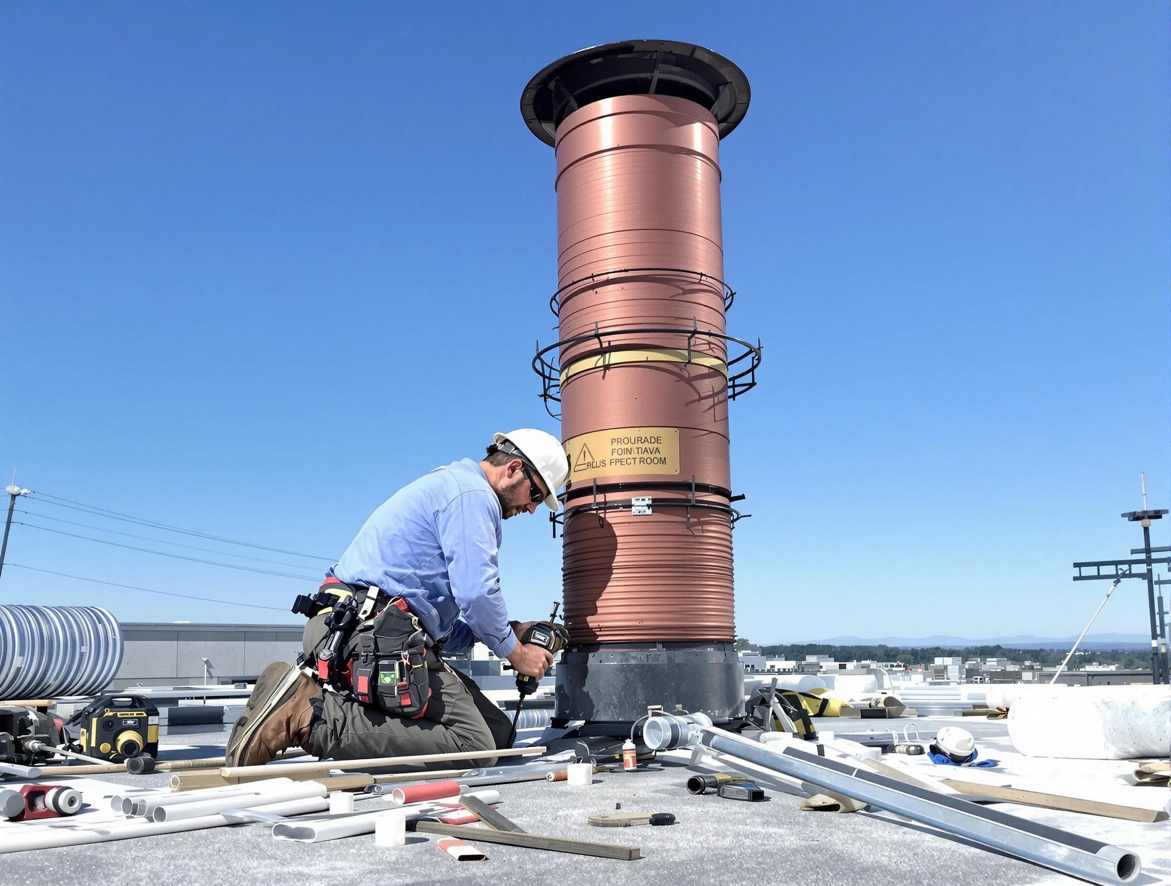 Installed chimney liner by Midlothian Chimney Sweep in Midlothian, VA