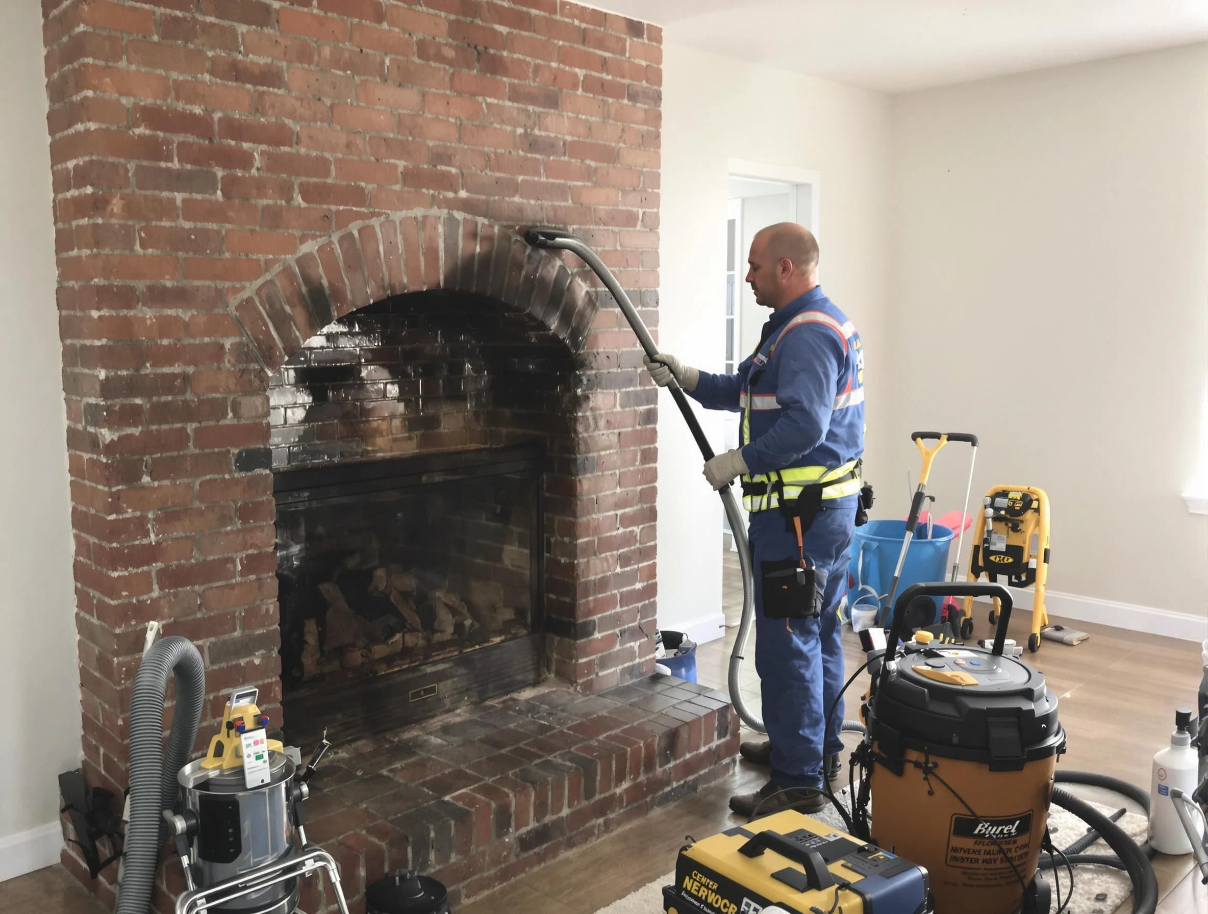 Midlothian Chimney Sweep expert performing detailed chimney sweep in Midlothian, VA