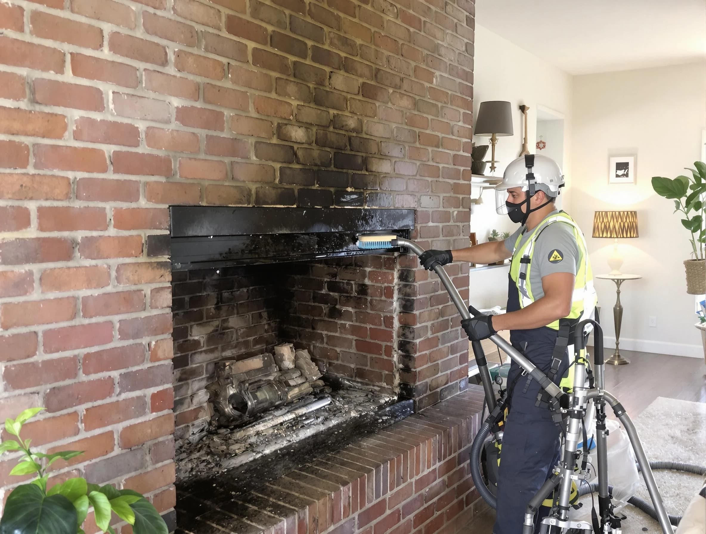Midlothian Chimney Sweep providing fireplace cleaning services in Midlothian, VA