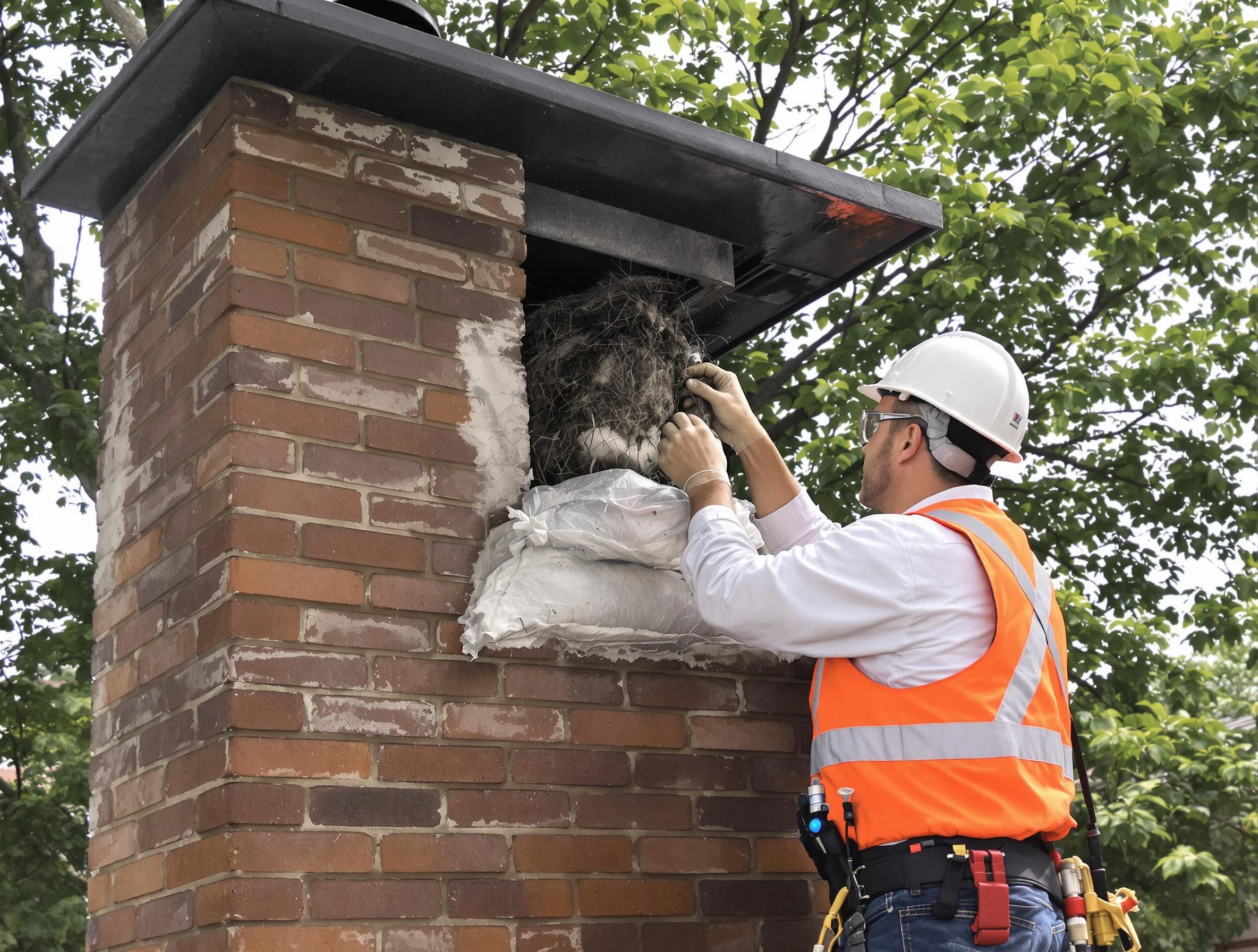 Humane removal of debris and animals by Midlothian Chimney Sweep in Midlothian, VA