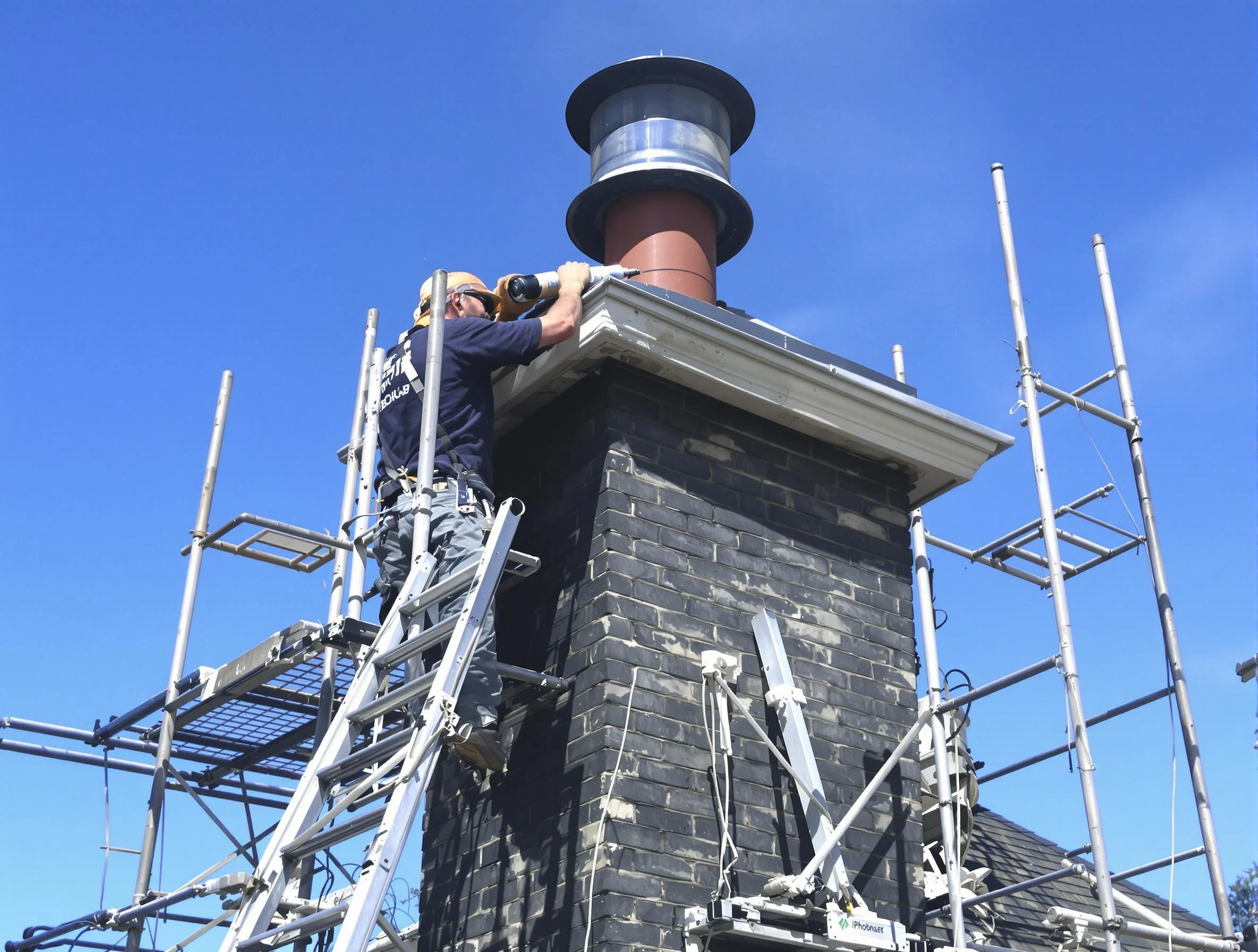Sturdy chimney crown finished by Midlothian Chimney Sweep in Midlothian, VA