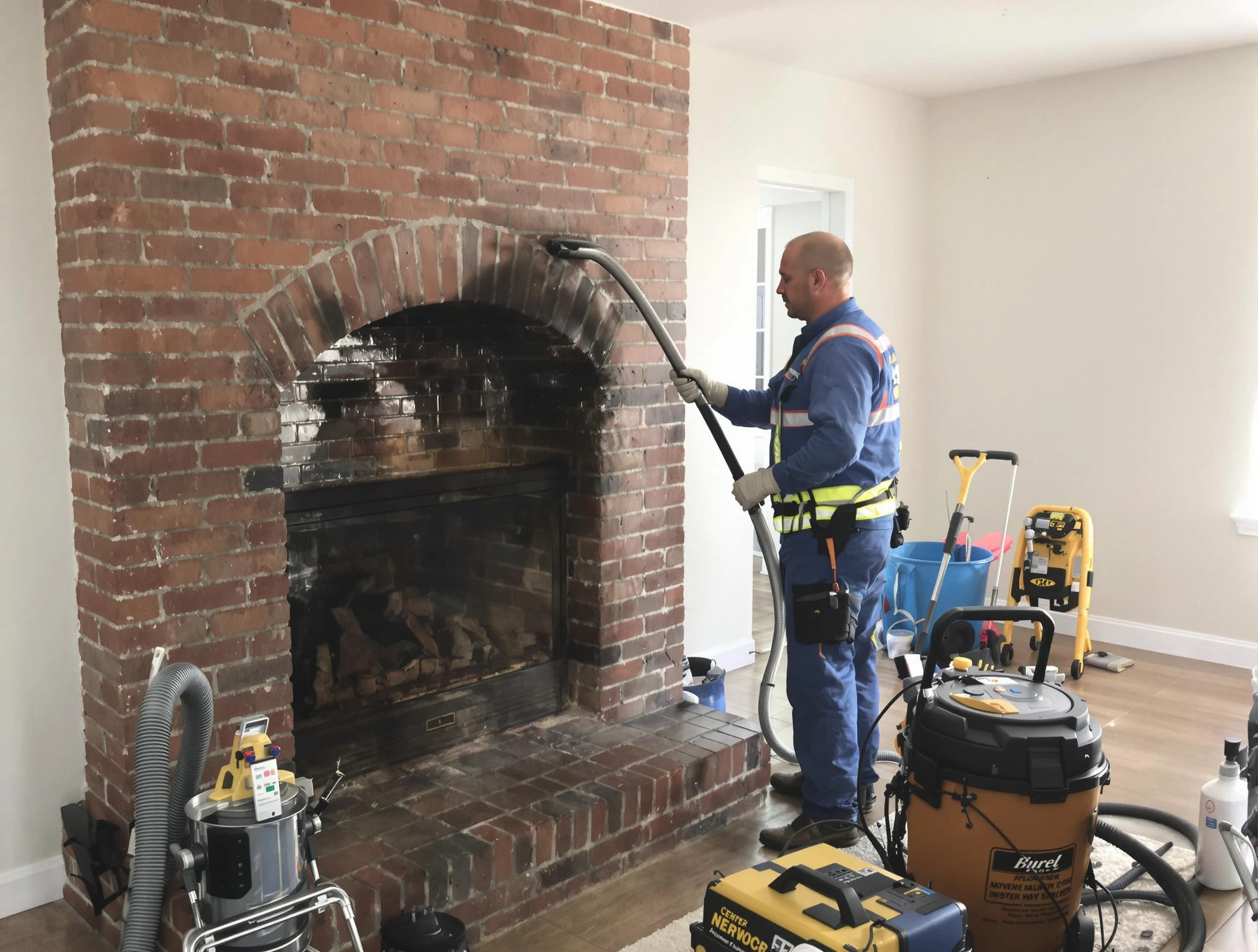 Midlothian Chimney Sweep expert performing detailed chimney sweep in Midlothian, VA